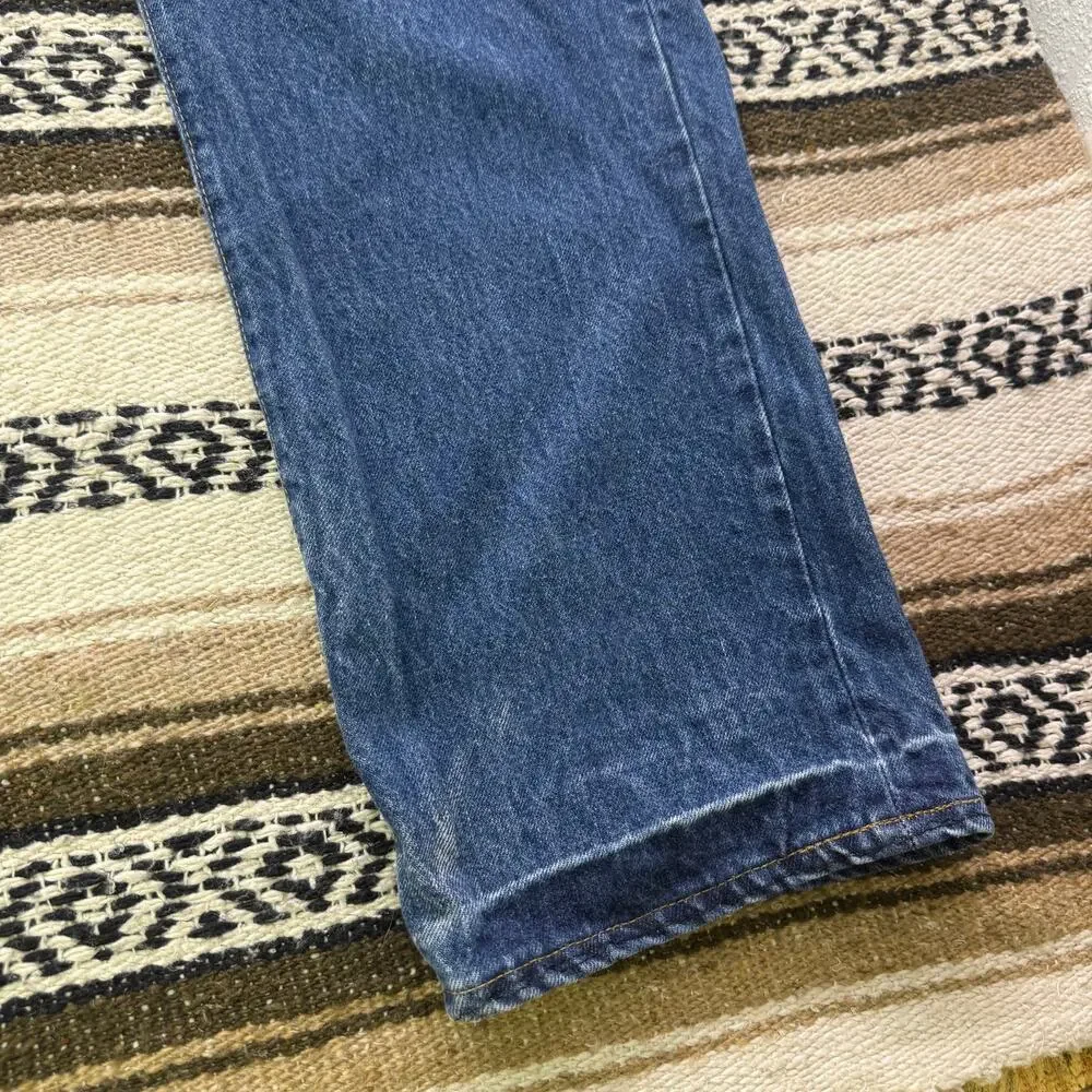 Men's Vintage 80's Levi's 501 XX Button Fly Dark Blue Denim Jeans Sz 36 x 34 USA
